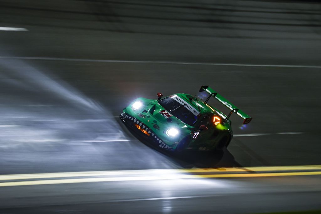 Michael Christensen sluttede på andenpladsen ved 24 timers løbet på Daytona
(Foto: Porsche / Juergen Tap)